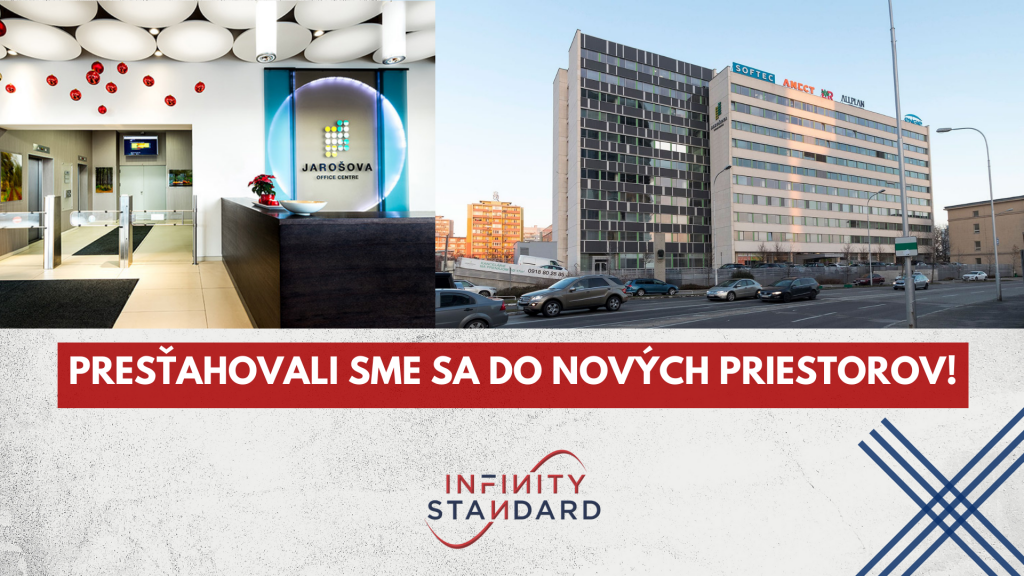 Infinity Standard sa presťahovalo na Jarošovú 1 v Bratislave