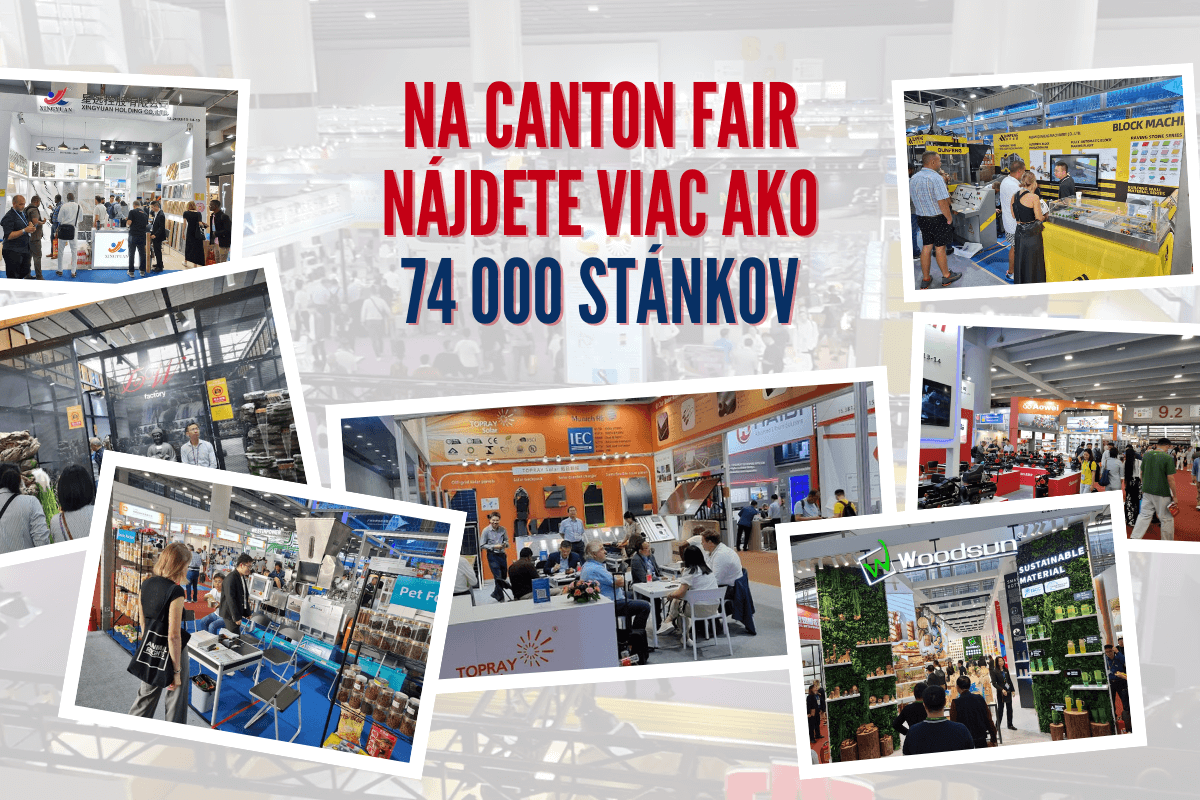 Na Canton Fair nájdete tovary, stroje a zariadenia z rôznych odvetví (zdroj obrázku: vlastné).